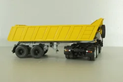 МАЗ-6422 (ранний) с п/прицепом самосвалом МАЗ-9506-20  1990, серый/желтый, Автоистория 1:43