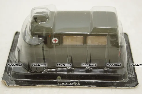 Уаз-452А Медицинский хаки, Автолегенды СССР и Соцстран №244 1:43