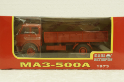 Маз-500А 1973 красный, Н285, Наш Автопром 1:43