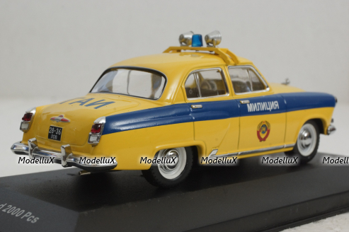 Газ-21 Волга, ГАИ, 1972г., VVM007, VVM 1:43