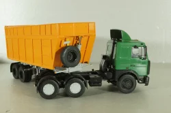МАЗ-6422 с п/прицепом самосвалом  МАЗ-9506-30, зеленый/оранжевый, 101531, Автоистория 1:43