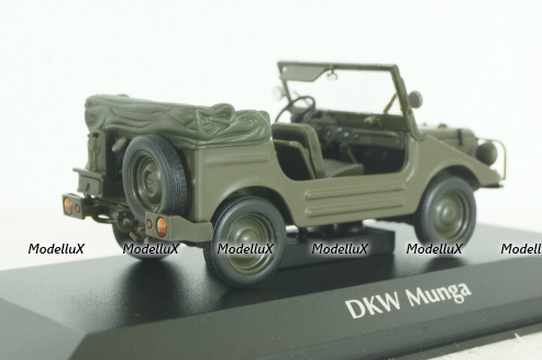 DKW Munga, 1955, green satin, 940016100, Maxichamps 1:43