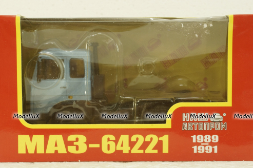 Маз-64221 тягач голубой, Н798, Наш Автопром 1:43
