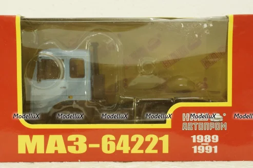 Маз-64221 тягач голубой, Н798, Наш Автопром 1:43