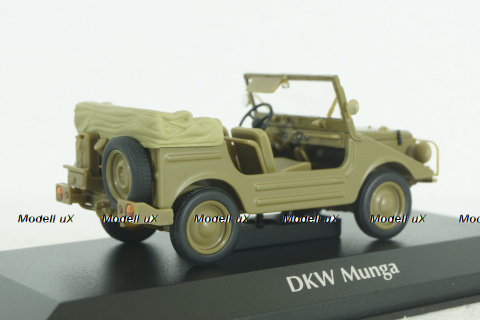 DKW Munga 1955, Khakigrey Satin, 940016101, Maxichamps 1:43