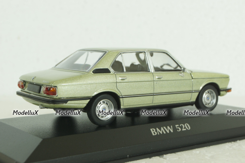 BMW 520 (E12) 1972 green metallic, 940023005, Maxichamps 1:43 