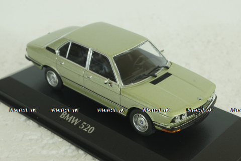 BMW 520 (E12) 1972 green metallic, 940023005, Maxichamps 1:43 