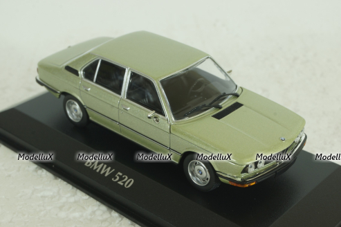 BMW 520 (E12) 1972 green metallic, 940023005, Maxichamps 1:43 