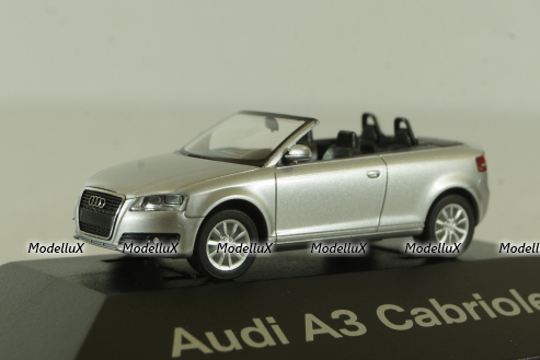 Audi A3 Cabriolet (8P), 2006 Silver, 501.08.033.12, Herpa 1:87
