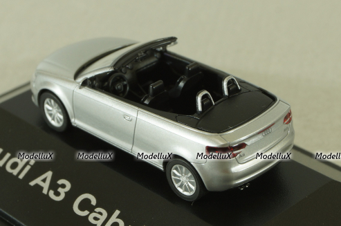 Audi A3 Cabriolet (8P), 2006 Silver, 501.08.033.12, Herpa 1:87
