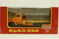 Краз-260 борт с тентом, оранжевый 1980, Н290, Наш Автопром 1:43