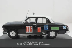 Газ-21 Волга 1962г., №86 Ралли 1000 озер, Финляндия, VVM051, VVM 1:43