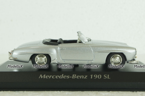 Mercedes 190 SL (W121) 1955, silver, 940033130, Maxichamps 1:43