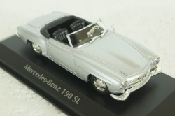 Mercedes 190 SL (W121) 1955, silver, 940033130, Maxichamps 1:43