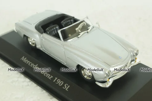 Mercedes 190 SL (W121) 1955, silver, 940033130, Maxichamps 1:43