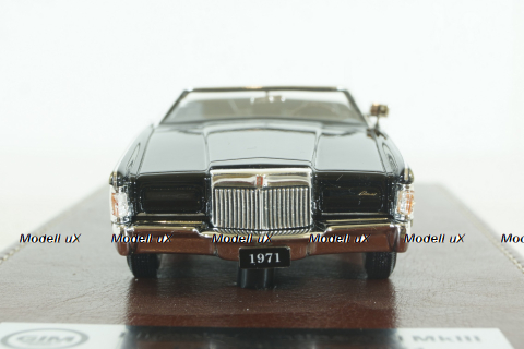 Lincoln Continental Mark III Convertible (1971), black/gold, GIM011A, GIM 1:43