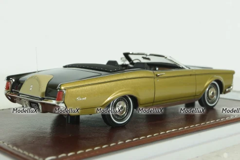 Lincoln Continental Mark III Convertible (1971), black/gold, GIM011A, GIM 1:43