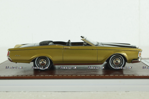 Lincoln Continental Mark III Convertible (1971), black/gold, GIM011A, GIM 1:43