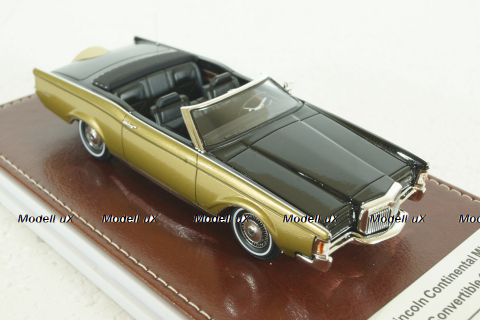 Lincoln Continental Mark III Convertible (1971), black/gold, GIM011A, GIM 1:43