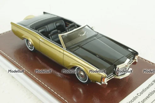 Lincoln Continental Mark III Convertible (1971), black/gold, GIM011A, GIM 1:43