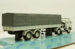 Маз-504В с п/прицепом 5205А Совстрансавто белый, Н789, Наш Автопром 1:43