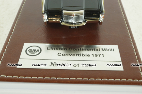 Lincoln Continental Mark III Convertible (1971), black/gold, GIM011A, GIM 1:43