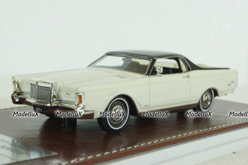 Lincoln Continental Mark III Farm and Ranch special (1972) white, GIM012A, GIM 1:43