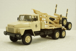 Краз-6437 лесовоз бежевый, Н729, Наш Автопром 1:43