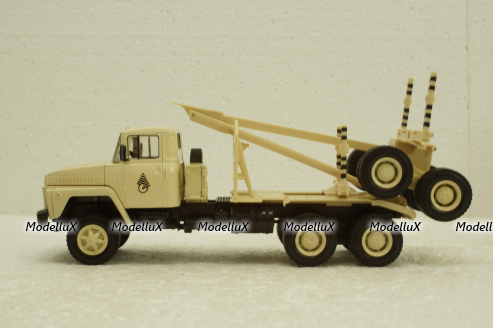Краз-6437 лесовоз бежевый, Н729, Наш Автопром 1:43