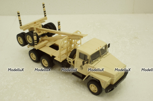Краз-6437 лесовоз бежевый, Н729, Наш Автопром 1:43