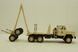 Краз-6437 лесовоз бежевый, Н729, Наш Автопром 1:43