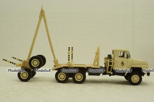 Краз-6437 лесовоз бежевый, Н729, Наш Автопром 1:43