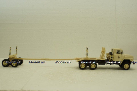 Краз-6437 лесовоз бежевый, Н729, Наш Автопром 1:43