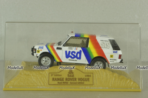 Range Rover Vogue #212 Paris-Dakar 1981 R.METGE - B.GIROUX, Norev 1:43