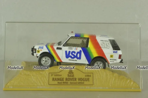 Range Rover Vogue #212 Paris-Dakar 1981 R.METGE - B.GIROUX, Norev 1:43