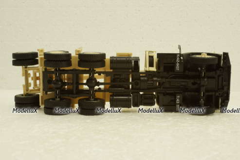 Краз-6437 лесовоз бежевый, Н729, Наш Автопром 1:43