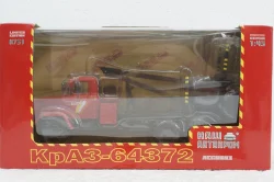 Краз-64372 лесовоз красный, Н731, Наш Автопром 1:43