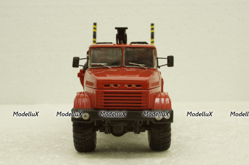 Краз-64372 лесовоз красный, Н731, Наш Автопром 1:43