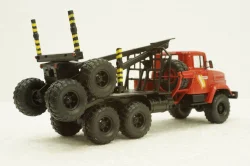 Краз-64372 лесовоз красный, Н731, Наш Автопром 1:43