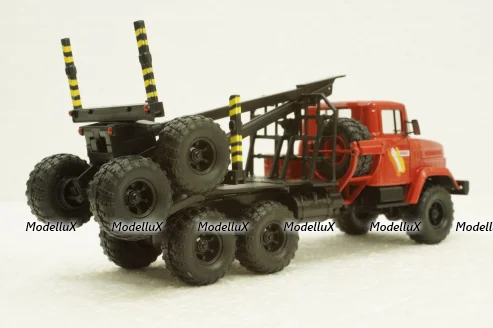 Краз-64372 лесовоз красный, Н731, Наш Автопром 1:43