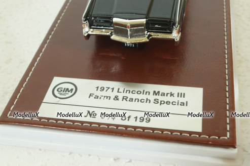 Lincoln Mark III Farm and Ranch 1972 black, Limited Edition 199 pcs, 012B, GIM 1:43