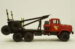 Краз-64372 лесовоз красный, Н731, Наш Автопром 1:43