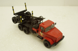 Краз-64372 лесовоз красный, Н731, Наш Автопром 1:43