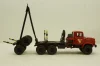 Краз-64372 лесовоз красный, Н731, Наш Автопром 1:43