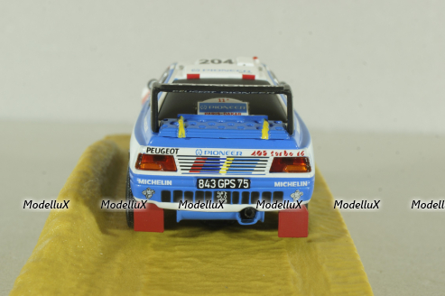 Peugeot 405 Turbo 16 #204  Rally Paris-Dakar 1989 A.VATANEN - B. BERGLUND, Norev 1:43