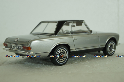 Mercedes 280 SL Pagode with removable Hardtop silver/black, 450037300, Schuco 1:18