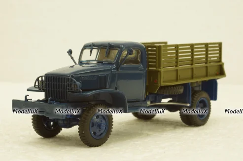 Chevrolet G7117 бортовой 1945, синий, Легендарный Грузовики СССР №88, 1:43