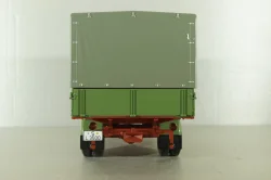 Mercedes L3500 truck with canvas top, green/red/grey, 450050100, Schuco 1:18