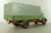 Mercedes L3500 truck with canvas top, green/red/grey, 450050100, Schuco 1:18
