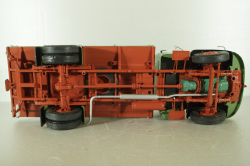 Mercedes L3500 truck with canvas top, green/red/grey, 450050100, Schuco 1:18